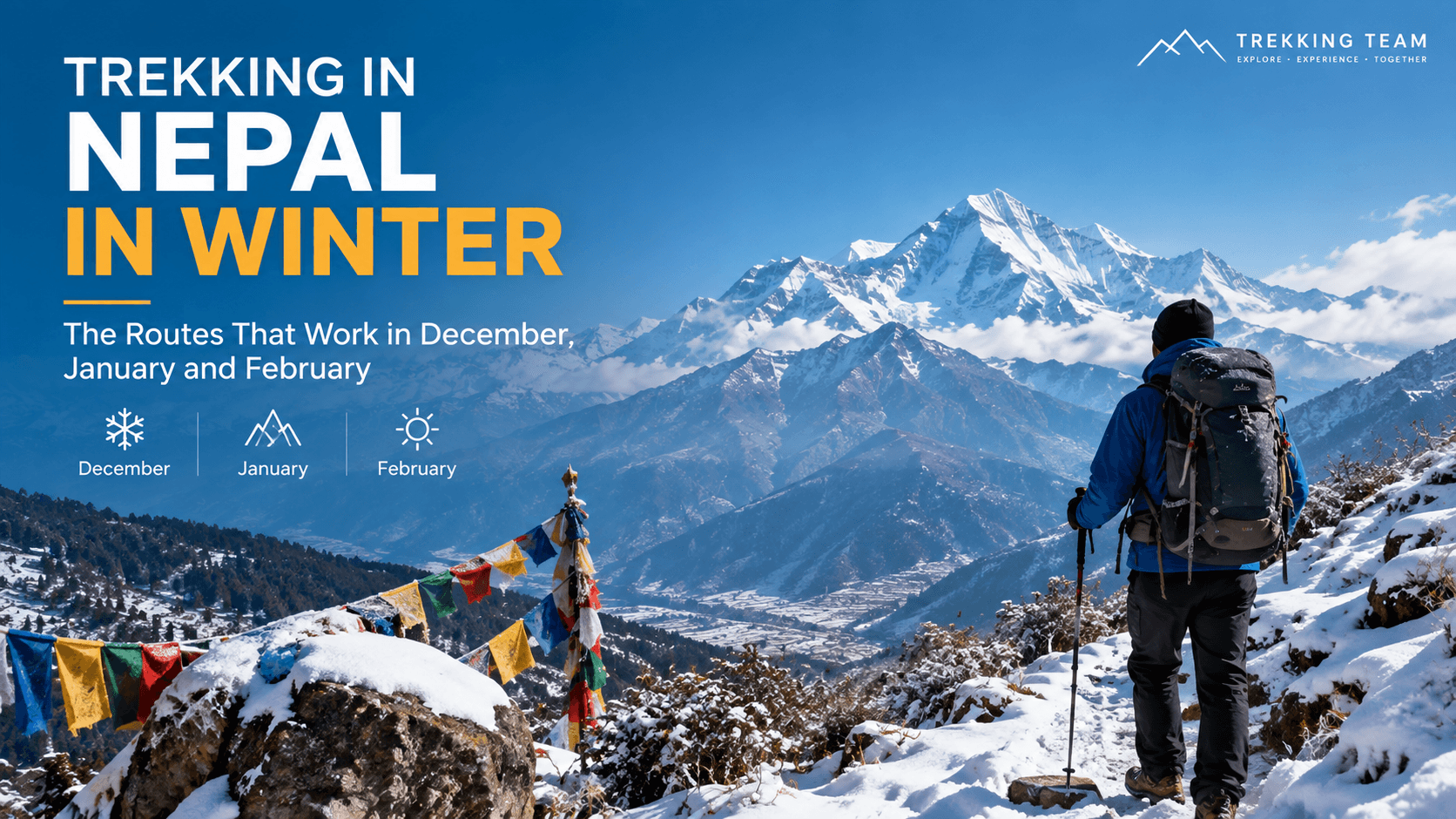 trekking in nepal in winter